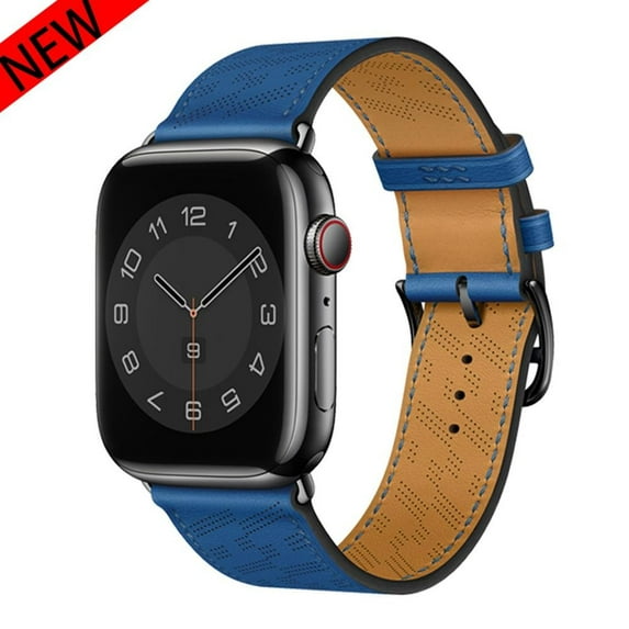 LEIXIUER Compatible with Apple Watch Leather Band 45mm 44mm 40mm 49mm 41mm 38mm 42mm for Adjustable Calfskin Leather Watch Stap Quick Release Wristbands for iWatch Series Ultra SE 8 7 6 5 4 3 2 1