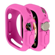 LEIXIUER Compatible with Apple Watch Ultra case 49mm All-Round Shockproof TPU Silicone Protective Cover Bumper Shock-Absorbing Scratch-Resistant Protective case for Apple Watch Ultra 49mm