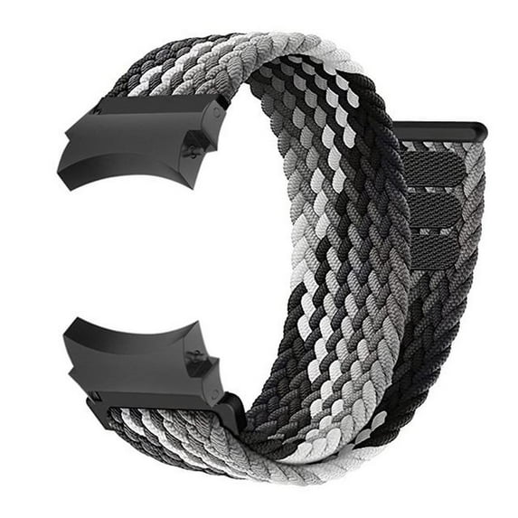LEIXIUER Compatible with Samsung Galaxy Watch 6 5 4 Band 44mm 40mm/ 6 4 Classic 43mm 47mm 46mm 42mm/ Galaxy Watch 5 Pro 45mm, 20mm Braided Solo Loop Band Stretchy Bracelet Nylon Sport Strap Women Men