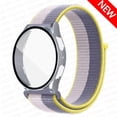 thumbnail image 1 of LEIXIUER Compatible with Samsung Galaxy watch 5 4 40mm 44mm Nylon Band Braided Loop Strap with Tempered Glass Bumper Case Cover, 1 of 12