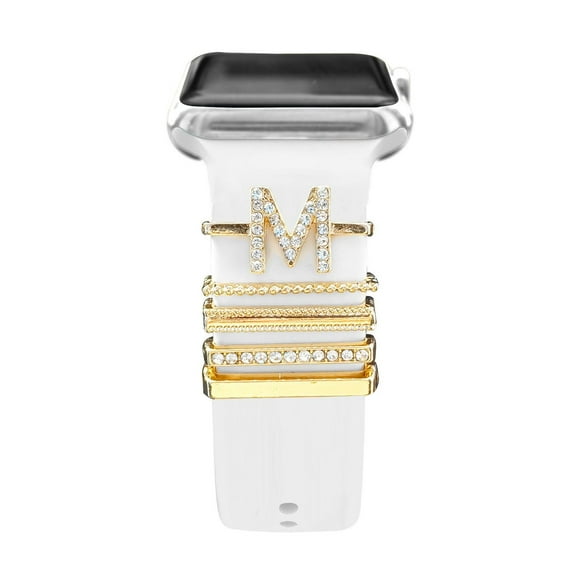 LEIXIUER Decoration Trinkets Compatible with Apple Watch Bands 9 8 7 6 5 4 3 2 1 SE Ultra Charms Bands Loops Decorations Diamond Metal Decorative for 20mm 22mm Samsung Galaxy 6 5 4 43mm 47mm 40mm 44mm
