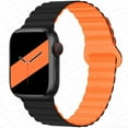 thumbnail image 1 of LEIXIUER Double Sided Wearable Silicone Magnetic Loop Bands,Compatible for Apple Watch Series 9 8 7 SE 6 5 4 3 2 1 Ultra, Compatible with Apple Watch Band 38mm 40mm 41mm 42mm 44mm 45mm 49mm, 1 of 8