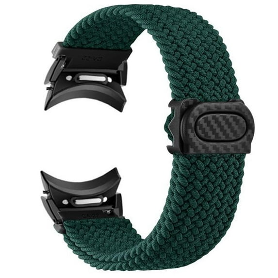 LEIXIUER No Gap 20mm Band for Samsung Galaxy Watch 6 5 4 Band 40mm 44mm Watch 5 Pro 45mm/Galaxy Watch 6 classic bands 43mm 47mm /4 classic 42mm 46mm Magnetic Fabric Woven Braided strap for women men