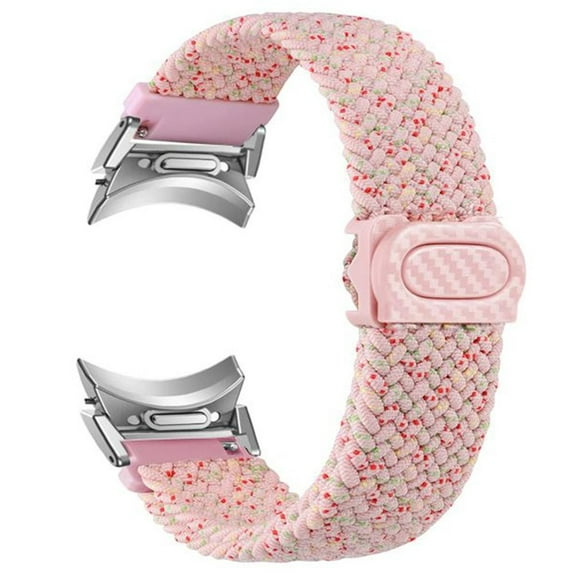 LEIXIUER No Gap 20mm Band for Samsung Galaxy Watch 6 5 4 Band 40mm 44mm Watch 5 Pro 45mm/Galaxy Watch 6 classic bands 43mm 47mm /4 classic 42mm 46mm Magnetic Fabric Woven Braided strap for women men