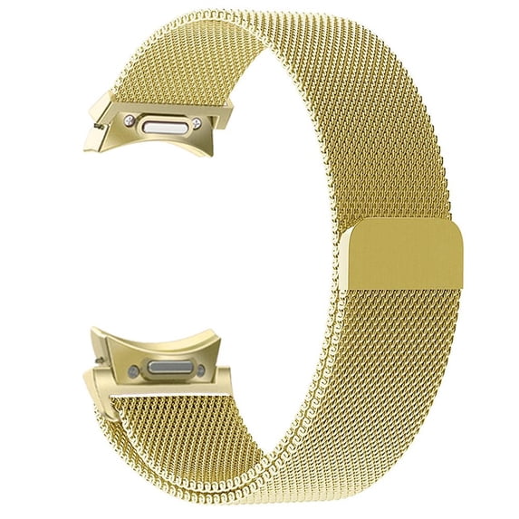 LEIXIUER No Gap Stainless Steel Metal Bands for Samsung Galaxy Watch 6/5/4 Band 40mm 44mm/Classic 47mm 43mm 46mm 42mm Samsung Galaxy watch 5 Pro 45mm Magnetic Loop Strap Milanese Loop Mesh band