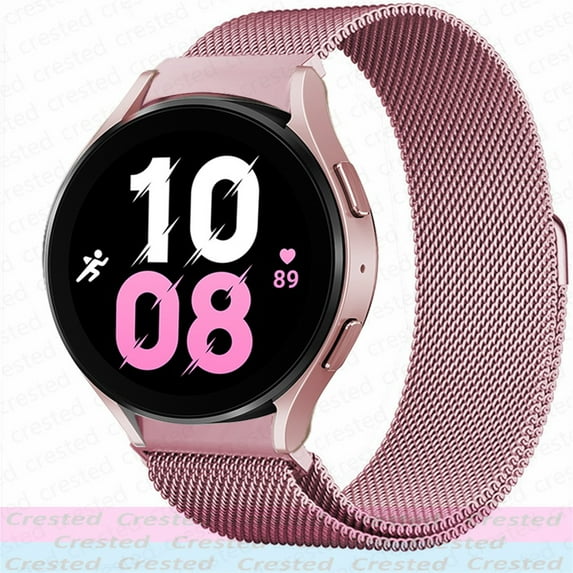 LEIXIUER No Gaps Magnetic Band for Samsung Galaxy Watch 5 Bands Pro 45mm /Galaxy Watch 4 /5 44mm 40mm End Metal Belt Bracelet Watch 4 Classic 46mm 42mm Band for Men Women