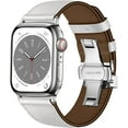 thumbnail image 1 of LEIXIUER Genuine Leather Compatible with Apple Watch Band 40mm 41mm 44mm 38mm 45mm 49mm 42mm Women Men, Genuine Quality Leather Wristbands Replacement for iWatch Series Ultra 9 8 7 SE 6 5 4 3 2 1, 1 of 6