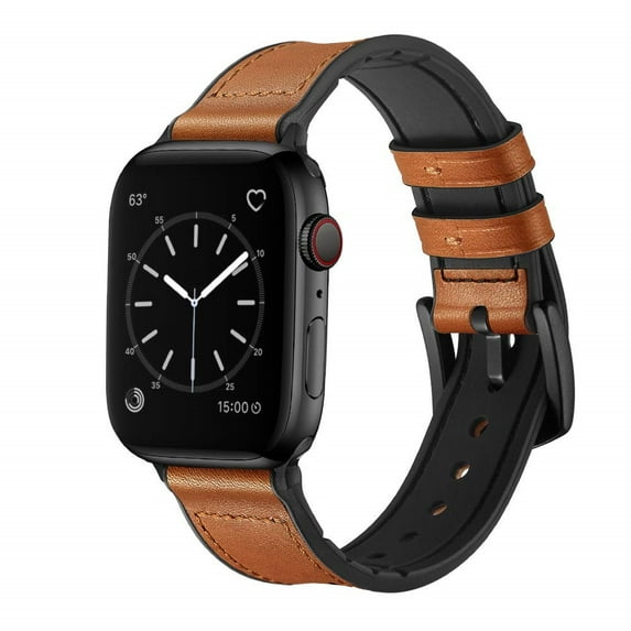LEIXIUER Genuine Soft Leather Bands Compatible with Apple Watch Bands iwatch Bands 41mm 40mm 38mm 45mm 44mm 49mm 42mm Genuine Leather Strap for iWatch Series 9 8 7 SE 6 5 4 3 2 1 Ultra
