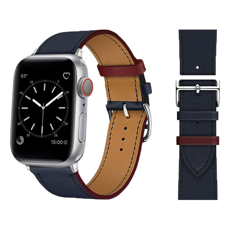 Single Tour for Apple Watch band 44mm 40mm 45mm 41mm 49mm 42mm 38mm Genuine  Leather bracelet iWatch series 7 3 se Ultra 8 strap
