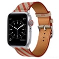 thumbnail image 1 of LEIXIUER UP Leather Strap Compatible with Apple Watch Bands 44mm 45mm 40mm 38mm 42mm 41mm Ultra 49mm iWatch Band Series 9 8 7 SE 6 5 4 3 2 1 Top ArtificialLeather Wristband Single Tour Bracelet, 1 of 9