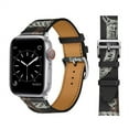 thumbnail image 1 of LEIXIUER UP Leather Strap Compatible with Apple Watch Bands 44mm 45mm 40mm 38mm 42mm 41mm Ultra 49mm iWatch Band Series 9 8 7 SE 6 5 4 3 2 1 Top ArtificialLeather Wristband Single Tour Bracelet, 1 of 9