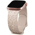 thumbnail image 1 of LEIXIUER Leopard Cheetah Print Engraved Women Bands Compatible with Apple Watch Band 40mm 41mm 38mm 42mm 44mm 45mm 49mm,Soft Silicone Cute Sport Strap for iWatch Bands Series SE 9 8 7 6 5 4 3 2 1, 1 of 7