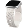 thumbnail image 1 of LEIXIUER Leopard Cheetah Print Engraved Women Bands Compatible with Apple Watch Band 40mm 41mm 38mm 42mm 44mm 45mm 49mm,Soft Silicone Cute Sport Strap for iWatch Bands Series SE 9 8 7 6 5 4 3 2 1, 1 of 7