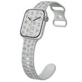 thumbnail image 1 of LEIXIUER Letters Engraved Strap Compatible with Apple Watch Band iWatch Bands 41mm 40mm 38mm 42mm 44mm 45mm 49mm Silicone Sport Band Bracelet for iWatch Series 9 8 7 6 5 3 SE Ultra 2, 1 of 9