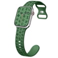 thumbnail image 1 of LEIXIUER Letters Engraved Strap Compatible with Apple Watch Band iWatch Bands 41mm 40mm 38mm 42mm 44mm 45mm 49mm Silicone Sport Band Bracelet for iWatch Series 9 8 7 6 5 3 SE Ultra 2, 1 of 9