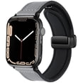 thumbnail image 1 of LEIXIUER Magnetic Genuine Leather Wristbands Compatible with Apple Watch Bands 41mm 40mm 38mm 49mm 45mm 44mm 42mm Men Women,  Genuine Leather Band for iWatch Series 9 8 7 6 SE 5 4 3 2 Ultra, 1 of 12