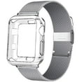thumbnail image 1 of LEIXIUER Magnetic Milanese Loop Band and Case for Apple Watch Bands 41mm 45mm 38mm 45mm 42mm 40mm 49mm Ultra, TPU Protective Cover Bumper Stainless Steel Metal Mesh for iWatch Series 8 7 SE 6 5 4 3 2, 1 of 13