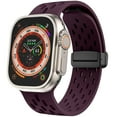 thumbnail image 1 of LEIXIUER Magnetic Sport Wristbands Compatible with Apple Watch Bands 41mm 40mm 38mm 49mm 45mm 44mm 42mm, Waterproof Silicone Sport Band for iWatch Ultra SE Series 9 8 7 6 5 4 3 2 1, 1 of 10