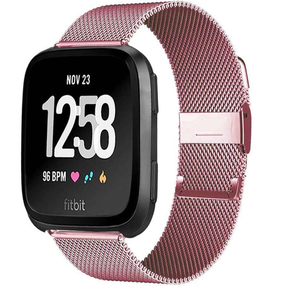 LEIXIUER Metal Bands Compatible with Fitbit Versa/Versa Lite SE/Versa 2 ...