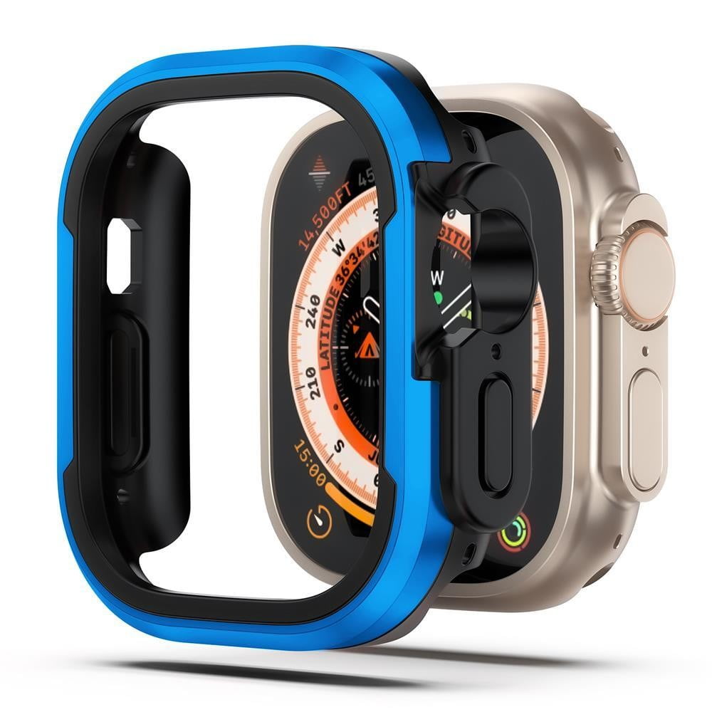 LEIXIUER Metal Case Compatible with Apple Watch Ultra 49mm 45mm 41mm 44mm  40mm 38mm for iwatch Series Ultra 9 8 7 SE 6 5 4 3 2 1 Accessories  Shockproof Protector TPU Bumper Tempered Cover 