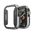 thumbnail image 1 of LEIXIUER Metal Cover Compatible with Apple Watch Ultra 49mm 45mm 44mm 40mm 41mm for iWatch Series Ultra 8 7 SE 6 5 4 Hard PC Tempered Glass Bumper Shell Protector Case, 1 of 8