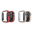 thumbnail image 1 of LEIXIUER Metal Cover Compatible with Apple Watch Ultra 49mm 45mm 44mm 40mm 41mm for iWatch Series Ultra 8 7 SE 6 5 4 Hard PC Tempered Glass Bumper Shell Protector Case, 1 of 8