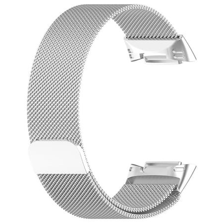 LEIXIUER Milanese Loop Bands for Fitbit Charge 5/Charge 6 Band for Women Men, Adjustable Stainless Steel Metal Mesh Wristbands Replacement Straps for Charge 5/6 Activity Tracker