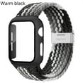 thumbnail image 1 of LEIXIUER Nylon Band for Apple Watch Bands with Case 45mm 41mm, Adjustable Braided Solo Loop with Glass Screen Protector Case ,Soft Wristband Stretch Nylon Elastic Strap for Apple Watch Series 7 45 mm, 1 of 8