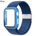 thumbnail image 1 of LEIXIUER Nylon Band for Apple Watch Bands with Case 45mm 41mm, Adjustable Braided Solo Loop with Glass Screen Protector Case ,Soft Wristband Stretch Nylon Elastic Strap for Apple Watch Series 7 45 mm, 1 of 8