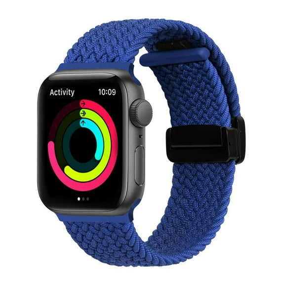 LEIXIUER Nylon Braided Solo Loop Strap for Apple Watch Bands Ultra 49mm 44mm 45mm 40mm 41mm 42mm Women Men, Adjustable Elastic Sport Loop Magnetic Bands Wristbands for iWatch Series 8 7 SE 6 5 4 3 2 1