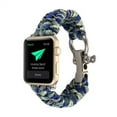 thumbnail image 1 of LEIXIUER Nylon Rope Sport Watch Strap Compatible with Apple Watch Bands 44mm 42mm 45mm 49mm 41mm 40mm 38mm Survival Outdoor Wristband Compatible with Apple Watch Series 6 5 7 SE 8 4 Ultra, 1 of 9