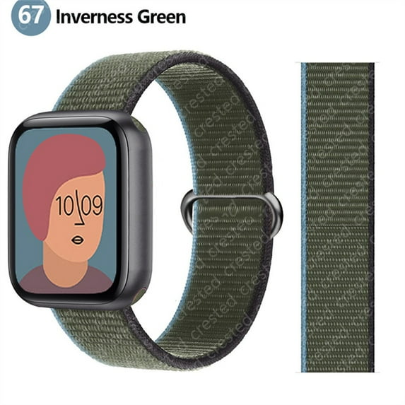 LEIXIUER Nylon Sport Loop Strap for Apple Watch Bands 44mm 40mm 45mm 41mm 38mm 42mm 44 mm Stretchy Elastic Braided Replacement Straps Bracelet Correa Watchband iWatch Series 3 5 6 SE 7 Band