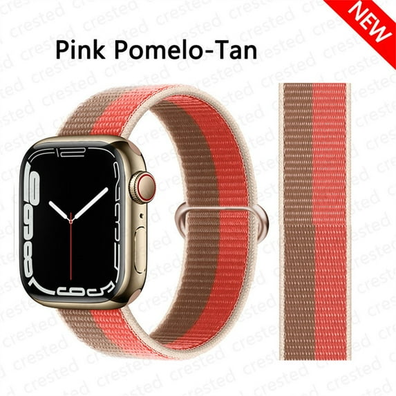 LEIXIUER Nylon Sport Loop Strap for Apple Watch Bands 44mm 40mm 45mm 41mm 38mm 42mm 44 mm Stretchy Elastic Braided Replacement Straps Bracelet Correa Watchband iWatch Series 3 5 6 SE 7 Band