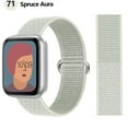 thumbnail image 1 of LEIXIUER Nylon Sport Loop Strap for Apple Watch Bands 44mm 40mm 45mm 41mm 38mm 42mm 44 mm Stretchy Elastic Braided Replacement Straps Bracelet Correa Watchband iWatch Series 3 5 6 SE 7 Band, 1 of 7