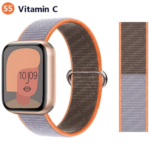 LEIXIUER Nylon Sport Loop Strap for Apple Watch Bands 44mm 40mm 45mm 41mm 38mm 42mm 44 mm Stretchy Elastic Braided Replacement Straps Bracelet Correa Watchband iWatch Series 3 5 6 SE 7 Band