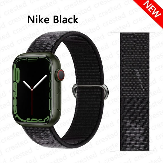 LEIXIUER Nylon Sport Loop Strap for Apple Watch Bands 44mm 40mm 45mm 41mm 38mm 42mm 44 mm Stretchy Elastic Braided Replacement Straps Bracelet Correa Watchband iWatch Series 3 5 6 SE 7 Band