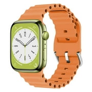 LEIXIUER Ocean Band Compatible with Apple Watch Bands 49mm 44mm 40mm 45mm 41mm 42mm 38mm 40 44 45 mm Silicone Bracelet iWatch Ultra Series 7 6 3 SE 8 5 4 Ultra Band Accessories Women Men