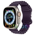 thumbnail image 1 of LEIXIUER Ocean Silicone Bands Compatible with Apple Watch Band 49mm 45mm 44mm 42mm 41mm 40mm 38mm, Breathable Sport Strap Adjustable Wristband for iWatch Ultra Series 9/8/7/SE/6/5/4/3/2/1 Women Men, 1 of 12