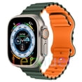 thumbnail image 1 of LEIXIUER Ocean Silicone Bands Compatible with Apple Watch Band 49mm 45mm 44mm 42mm 41mm 40mm 38mm, Breathable Sport Strap Adjustable Wristband for iWatch Ultra Series 9/8/7/SE/6/5/4/3/2/1 Women Men, 1 of 12