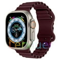 thumbnail image 1 of LEIXIUER Ocean Silicone Bands Compatible with Apple Watch Band 49mm 45mm 44mm 42mm 41mm 40mm 38mm, Breathable Sport Strap Adjustable Wristband for iWatch Ultra Series 9/8/7/SE/6/5/4/3/2/1 Women Men, 1 of 12