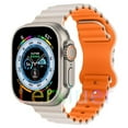 thumbnail image 1 of LEIXIUER Ocean Silicone Bands Compatible with Apple Watch Band 49mm 45mm 44mm 42mm 41mm 40mm 38mm, Breathable Sport Strap Adjustable Wristband for iWatch Ultra Series 9/8/7/SE/6/5/4/3/2/1 Women Men, 1 of 12