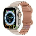 thumbnail image 1 of LEIXIUER Ocean Silicone Bands Compatible with Apple Watch Band 49mm 45mm 44mm 42mm 41mm 40mm 38mm, Breathable Sport Strap Adjustable Wristband for iWatch Ultra Series 9/8/7/SE/6/5/4/3/2/1 Women Men, 1 of 12