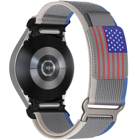 LEIXIUER Rugged Trail Loop Band for Samsung Galaxy Watch 6 5 4 40mm 44mm 42mm 46mm 43mm 5 Pro 45mm Band One-Click No Gap Soft Nylon Sport Loop for Galaxy Watch 6 5 4