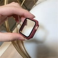thumbnail image 1 of LEIXIUER Screen Protector Case Compatible with Apple Watch Case 44mm 40mm 45mm 41mm 42mm 38mm Glass+Cover Compatible with Apple Watch Accessories iWatch Series 8 7 6 SE 5 4 3 2 1, 1 of 7