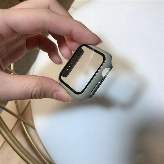 LEIXIUER Screen Protector Case Compatible with Apple Watch Case 44mm 40mm 45mm 41mm 42mm 38mm