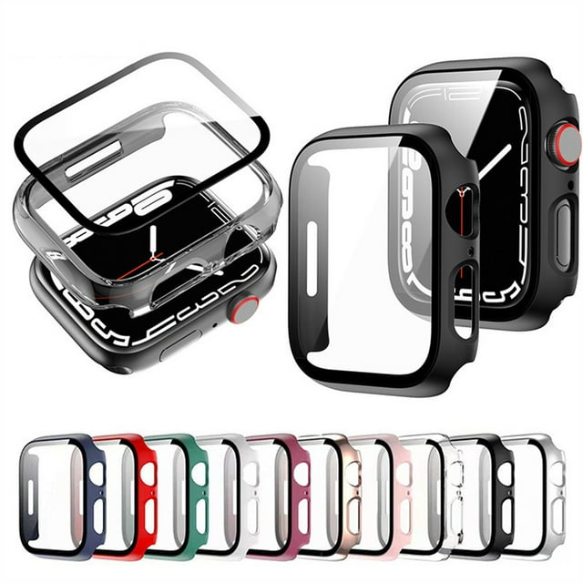 LEIXIUER Screen Protector Case Compatible with Apple Watch Case 44mm