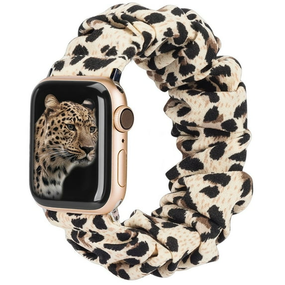 LEIXIUER Scrunchie Band Compatible for Apple Watch Bands 38mm 40mm 41mm 42 mm 44mm 45mm Cute Printed Elastic Solo Loop Bands Women//Girls Bracelet Strap for iWatch Series 7 6 5 4 3 2 1 SE
