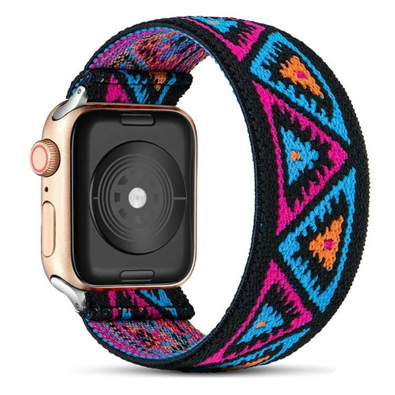 LEIXIUER Scrunchie Strap Compatible with Apple Watch Band 45mm 41mm 44mm 40mm 49mm Bohemia Elastic Belt Solo Loop Bracelet iWatch 3 4 5 SE 6 7 8 9 Band