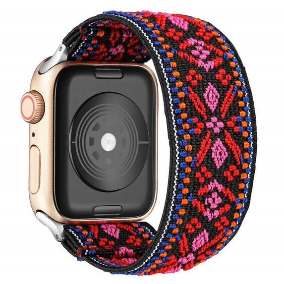 LEIXIUER Scrunchie Strap Compatible with Apple Watch Band 45mm 41mm 44mm 40mm 49mm Bohemia Elastic Belt Solo Loop Bracelet iWatch 3 4 5 SE 6 7 8 9 Band