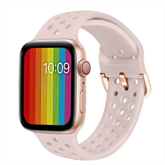 LEIXIUER Silicone Band for Apple Watch Bands 40mm 45mm 41mm 44mm 42mm 38mm Sport Breathable Extra-Soft Silicone Wristband Men Women Replacement Bands for iWatch Band Series 7 6 SE 5 4 3 2 1